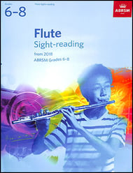 Flute Sight-Reading ABRSM Grades 6-8 from 2018, Flute Book cover Thumbnail